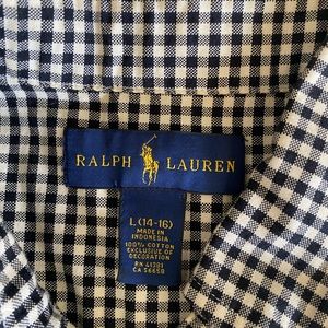 Ralph Lauren button down shirt size L 14-16 boys